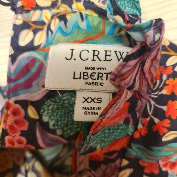 J. Crew Puff-sleeve top in Liberty Elm House Floral XXS - Picture 5 of 11